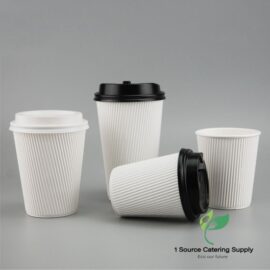 CPLA Ripple Wall Coffee Cups 8Oz