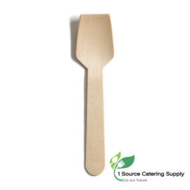 Compostable Wooden Ice Cream Stick and Spoon