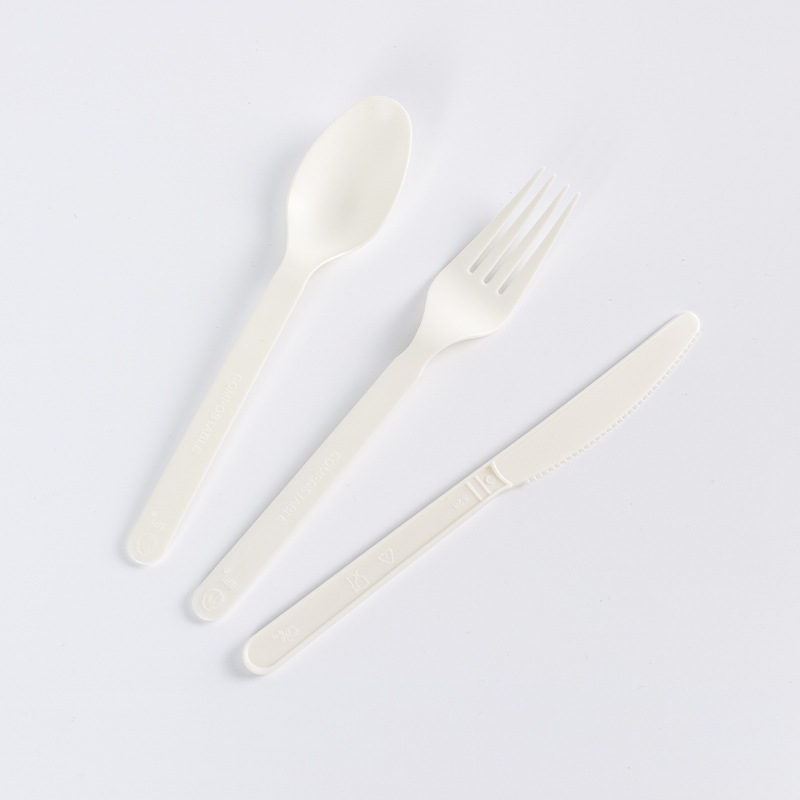 Compostable PLA cutlery CPLA disposable cutlery ecofriendly